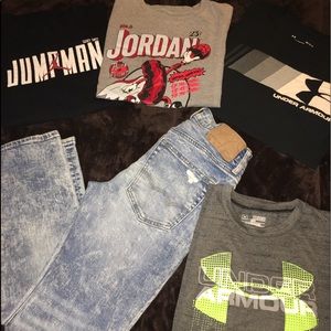🦅Boys Clothing Lot AE&JORDAN&UA